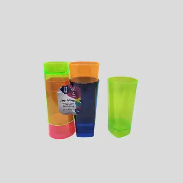 Vaso Party People Alto Colores Surtido