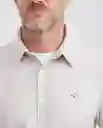 Camisa Oxford Manga Corta Crudo Lácteo Medio Talla M Chevignon