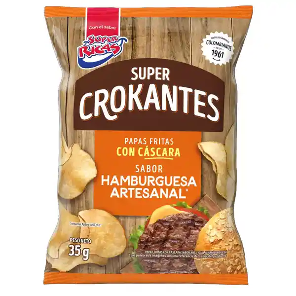 Super Crokantes Papas Hamburguesa