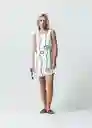 Vestido Missu Mujer Crudo Marfil Claro Talla M 472G304 Naf Naf