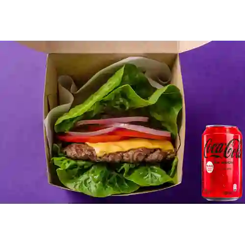 Combo Keto Burger + Coca Cola Sin Azúcar 330ML