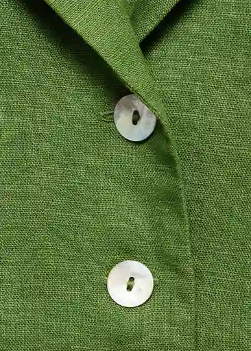 Camisa Mia-W Verde Talla M Mujer Mango