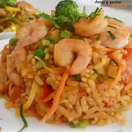 Arroz con camarones
