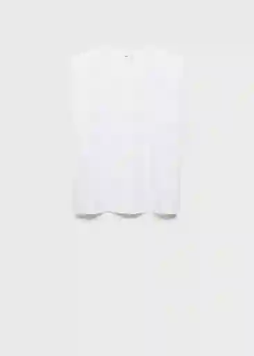 Camiseta Viri Blanco Talla S Mujer Mango