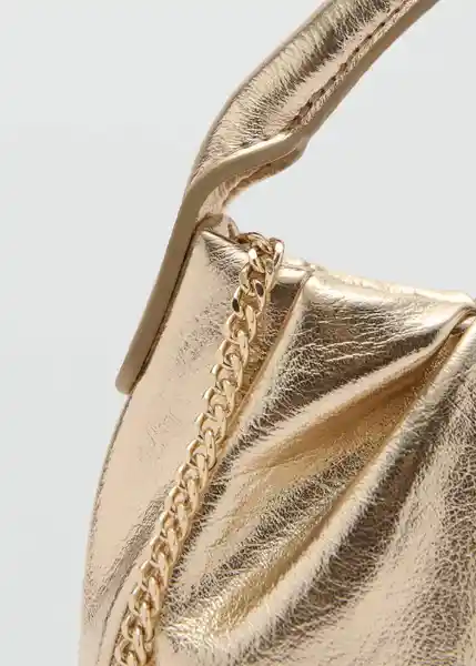 Bolso León Oro Mujer Mango