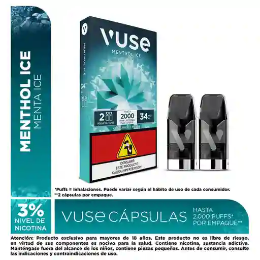 Vuse Cápsulas Menthol Ice 34 mg