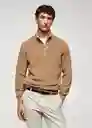 Jersey Cottonp Beige Talla L Hombre Mango