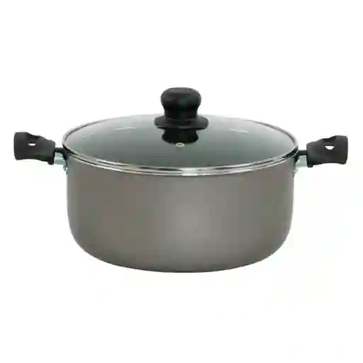 Imusa Olla Antiadherente Con Tapa de Vidrio Verde