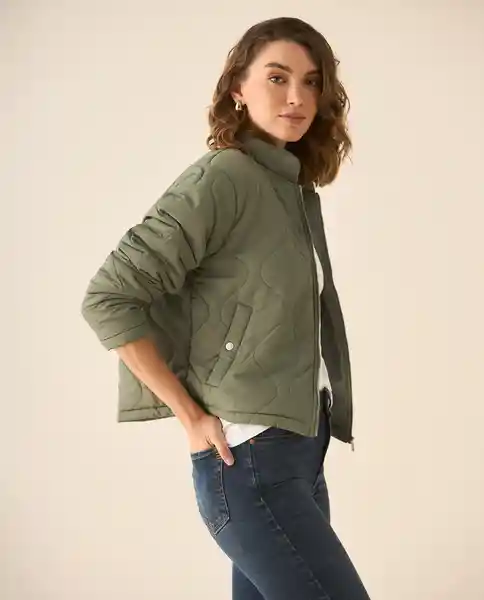 Chaqueta Verde Bambú Medio Talla L 623G209 Esprit