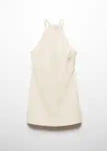 Vestido Goji Crudo Talla XS Mujer Mango