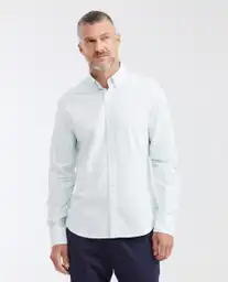 Camisa Manga Larga Slim Fit Verde Talla S Chevignon