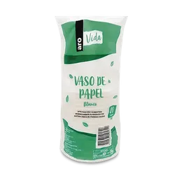 Aro Vaso de Papel Vida Blanco 9 oz