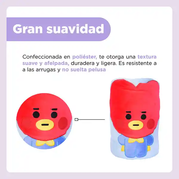 Manta 3D Baby Tata Serie Bt21 Miniso