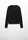 Jersey Luccav Negro Talla L Mujer Mango