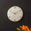 Present Time Reloj de Pared Mecanismo Silencioso Sienna Blanco