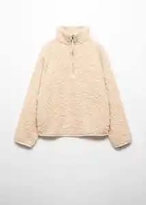 Buzo Sudadera Fini Crudo Talla M Mujer Mango