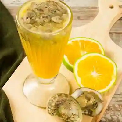 Jugo de Naranja con Ostras