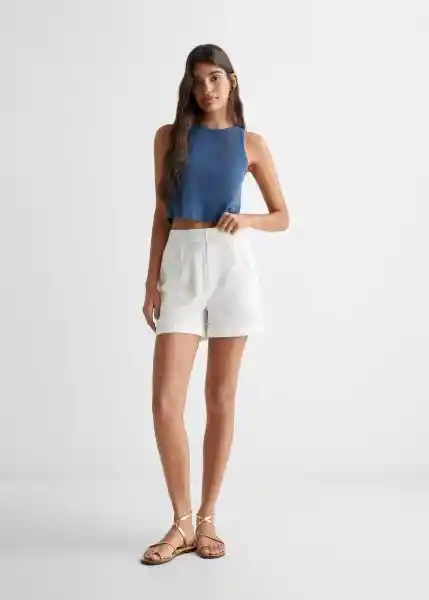 Top Mix Azul Noche Talla 20 Niñas Mango