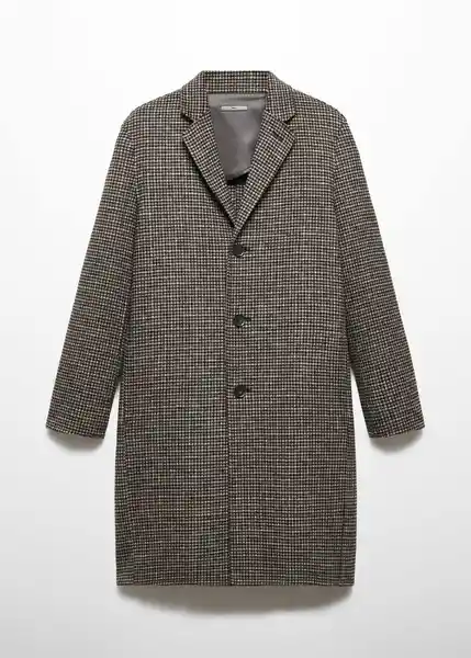 Abrigo York Marrón Talla XL Hombre Mango