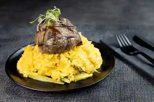 Arroz Cremoso D Ají Amarillo y Espárrago