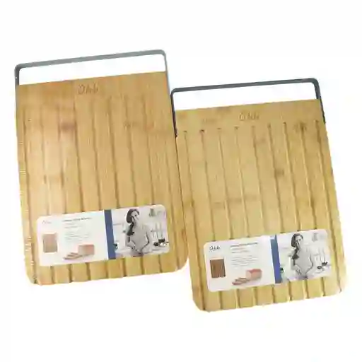 Olala Tabla de Bambú Para Cortar Pan Tamaño S