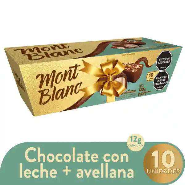Golosina Montblanc Bombones Avellana Plegadizas x 10 Und x 12 g