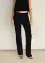 Pantalón Veronica Negro Talla S Mujer Mango