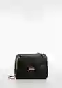 Bolso G Falco Negro Mujer Mango