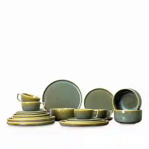 Set Vajilla Jasper 4 Puestos Ambiente Gourmet
