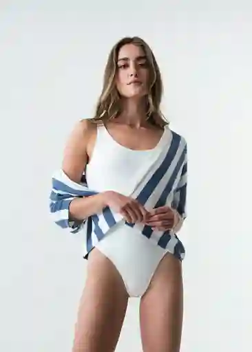 Camiseta Mujer Crudo Puro Claro Talla L 503G048 Naf Naf