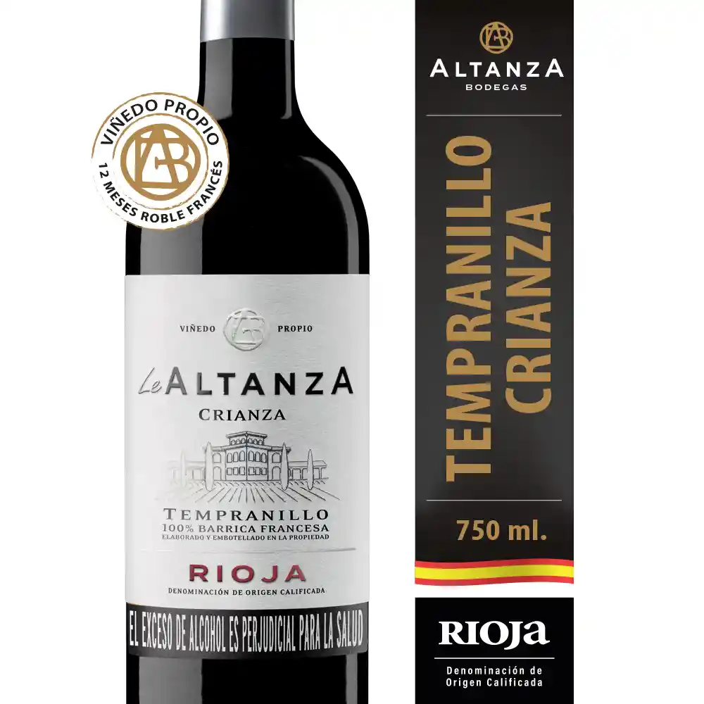 Le Altanza Vino Tinto Rioja Crianza 750 mL