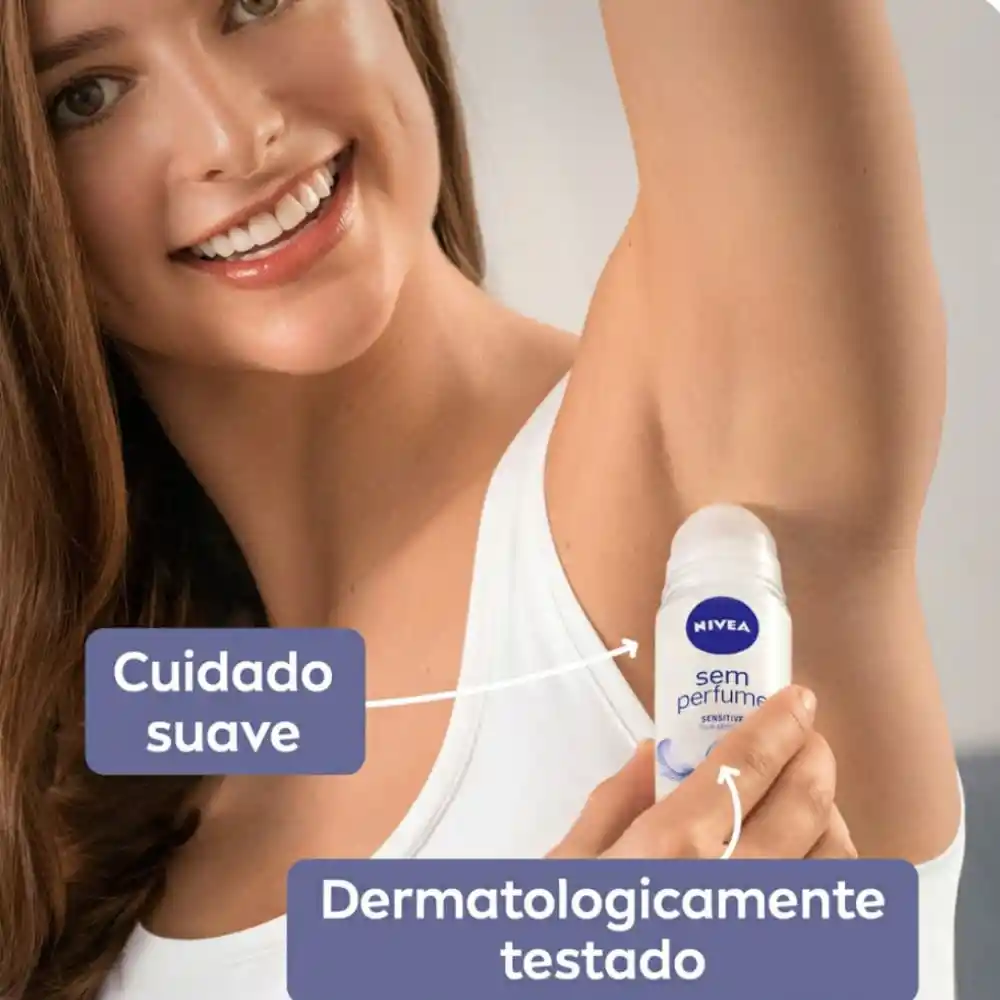 Nivea Desodorante en Roll On Sensitive & Pure