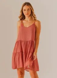 Vestido Manga Sisa Mujer Figuras Talla L People