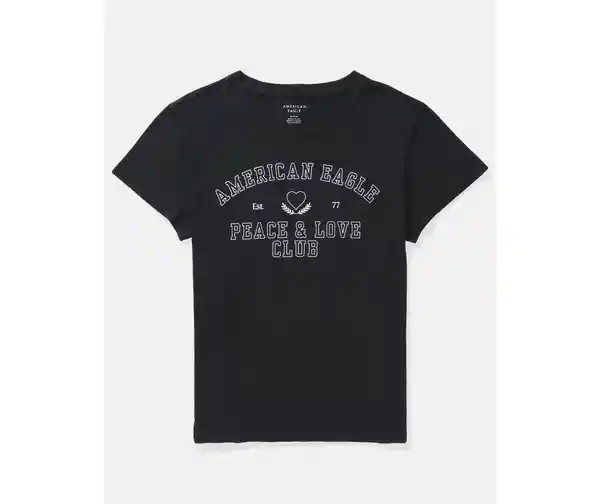 Camiseta Mujer Negra Talla Medium American Eagle