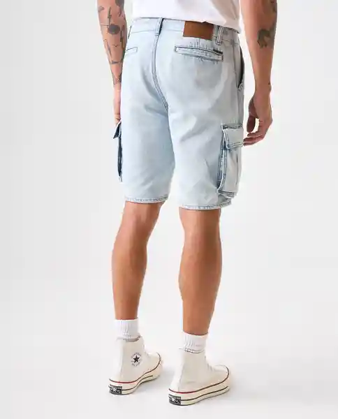 Bermuda Hombre Azul Talla 30 552G005_AZU114604 Americanino