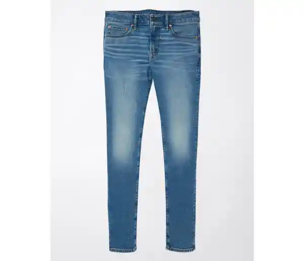 Jean Skinny Hombre Azul Talla 34 x 32 American Eagle