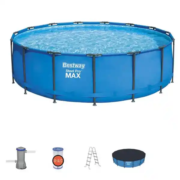 Bestway Piscina Estructural 457 cm x 122 cm Con Bomba 56439