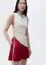 Bermuda Max Granate Talla 38 Mujer Mango