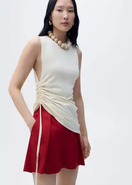 Bermuda Max Granate Talla 38 Mujer Mango