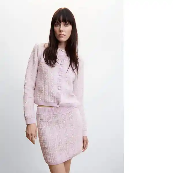 Falda Malvi Malva Talla S Mujer Mango