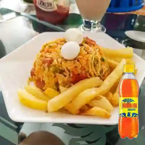 Combo Arroz con Pollo + Colombiana 400 ml