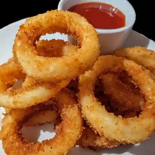 Anillos de calamar apanados