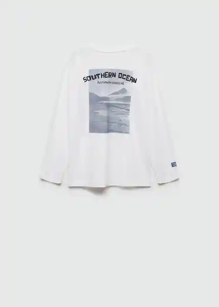 Camiseta Ocean Offwhite Talla 10 Niños Mango