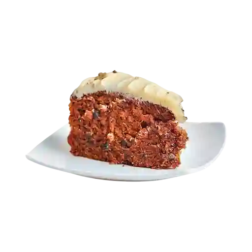Porción de carrot cake