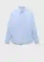 Camisa Emotion Celeste Talla L Hombre Mango