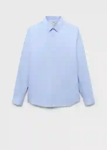 Camisa Emotion Celeste Talla L Hombre Mango