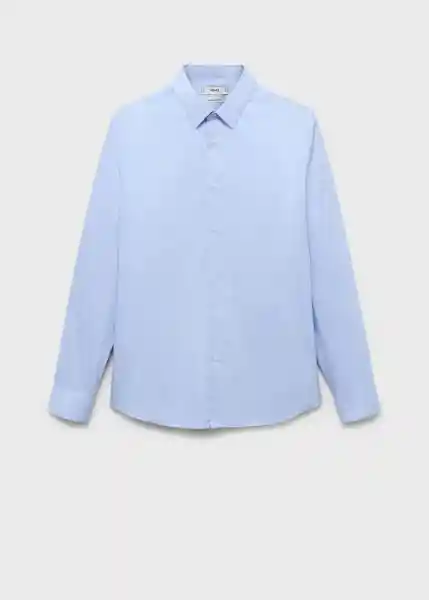 Camisa Emotion Celeste Talla L Hombre Mango