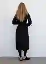 Abrigo Trench Geisha Negro Talla L Mujer Mango