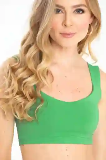 Crop Top Tira Ancha Color Verde Masmelo Talla M Ragged