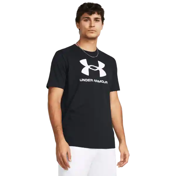 Under Armour Camiseta Sportstyle Logo Hombre Negro Talla LG